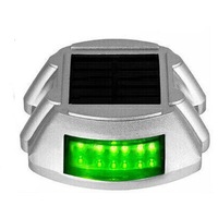 Green 1-4X Solar Driveway Lights Deck Pathway Lights Solar Dock LED Light Safety Light