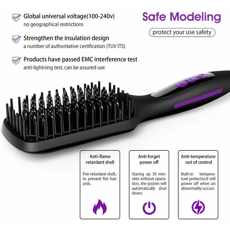 glamfields electrical heated irons hair straightening