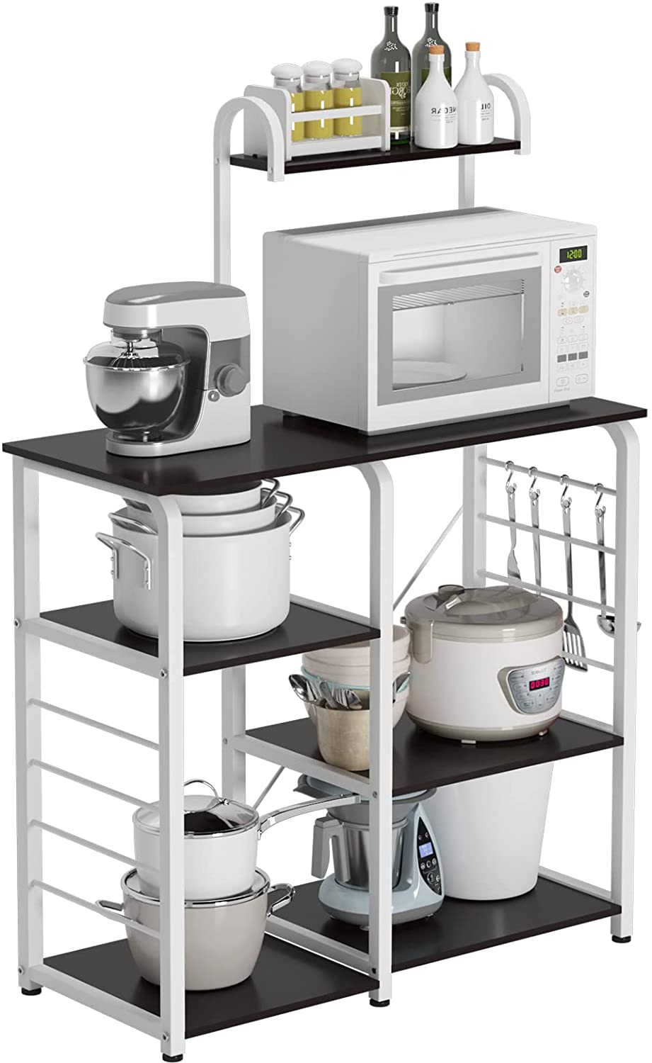Kitchen Rack Utility Storage Shelf Microwave Stand 35.4 Inches Storage Cart