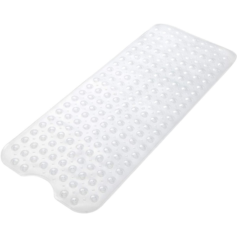 Buy NonSlip Bath Mat with Suction Cups Clear Extra Long Bathtub Mats