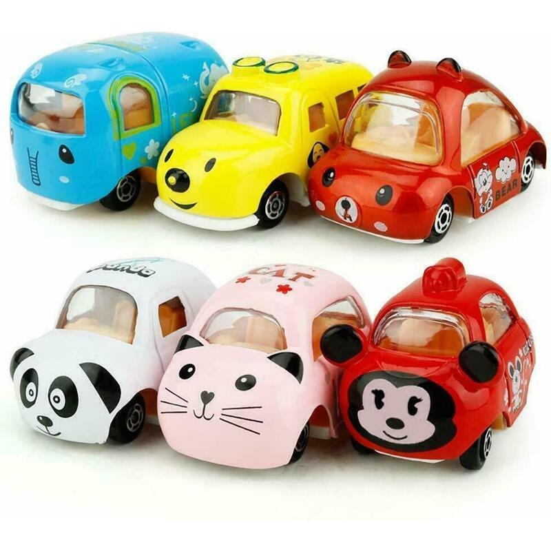 Push & Pull Toy, Pull Back Car, 6 Pack Assorted Mini Alloy Vehicle Set, Car Buy Toy Cars