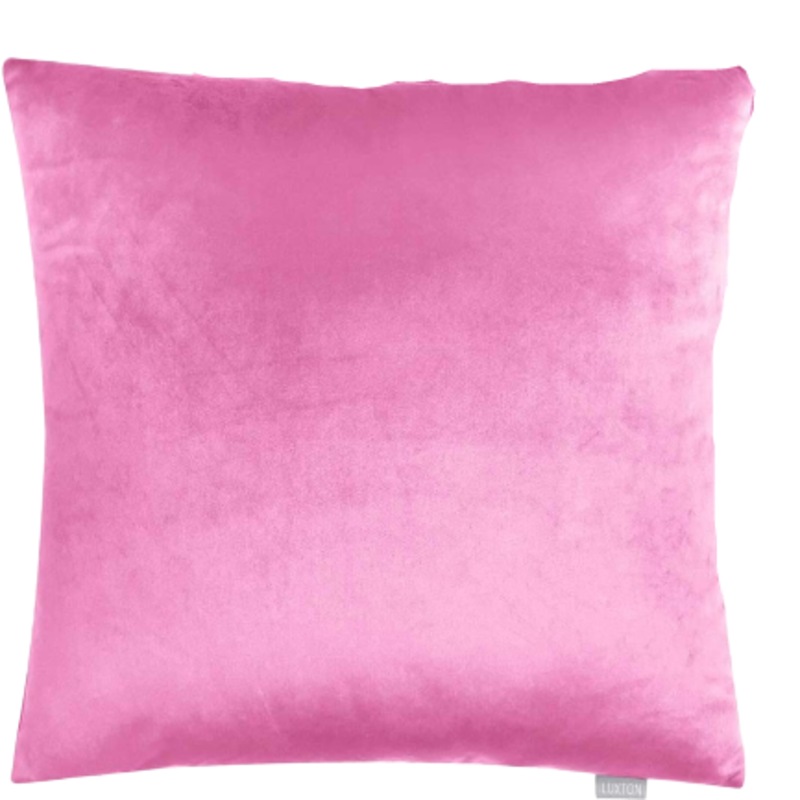 Buy Set of 2 Velvet Square Cushion Covers Hot Pink Decorative Throw Pillow Covers MyDeal