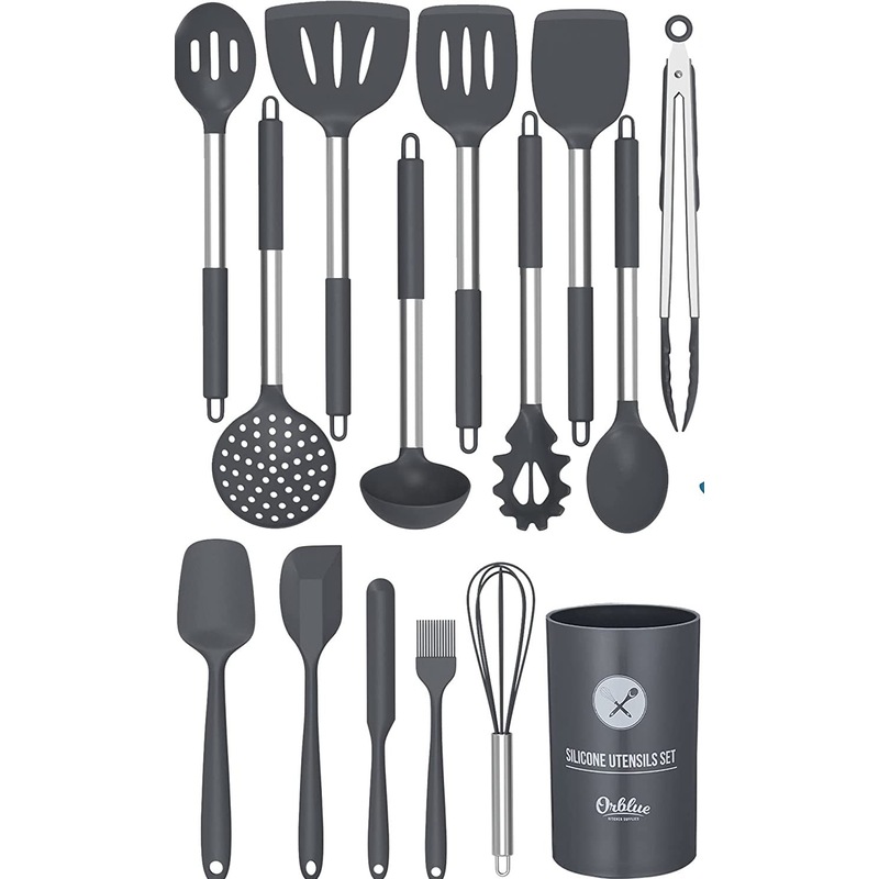 Buy Silicone Cooking Utensil Set, 14Piece Kitchen Utensils with Holder