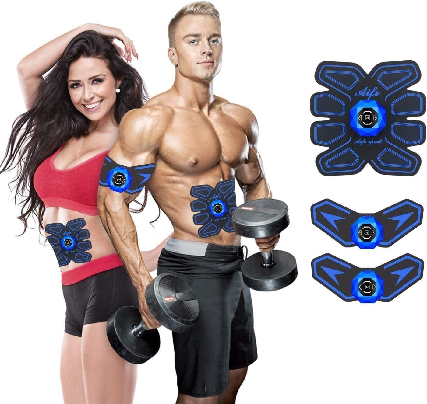 Stimulator Muscle Toner Rechargeable Muscle Trainer Ultimate Abs Stimulator for Men Women Abdominal Work Out Ads Power Fitness Abs Muscle