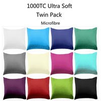 Pair of 1000TC Ultra Soft European Pillowcases