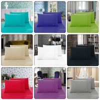 Pair of 1000TC Ultra Soft QUEEN / KING Size Pillowcases - 10 Colours