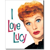 Desperate Enterprises Tin Sign - I Love Lucy Lucy's Face - 32 x 41 cm