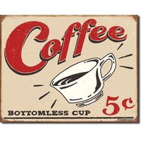 Desperate Enterprises Tin Sign - Schonberg - Coffee 5 Cents - 41 x 32 cm