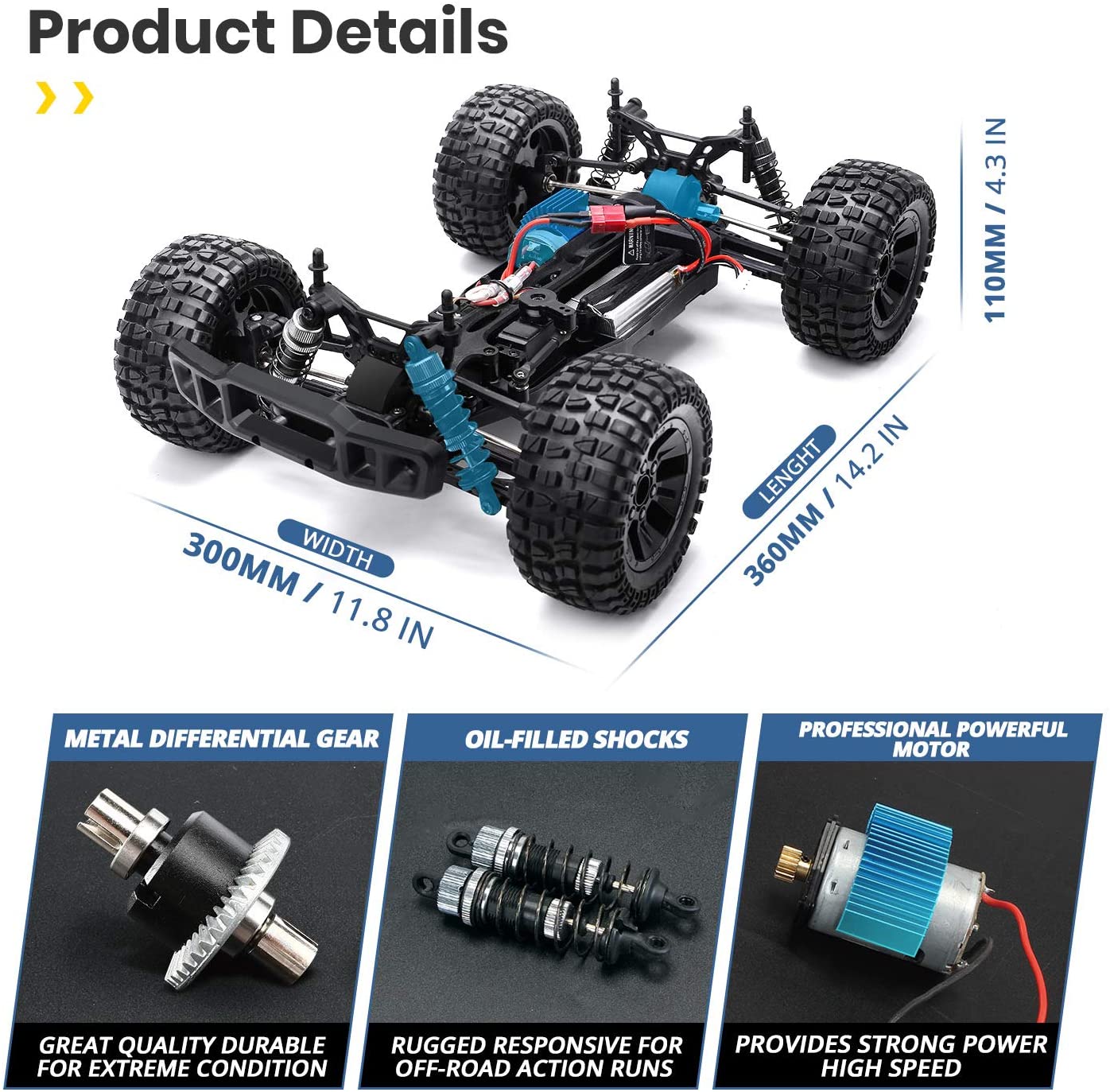 deerc 9200e rc car parts