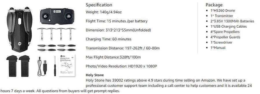 hs260 drone