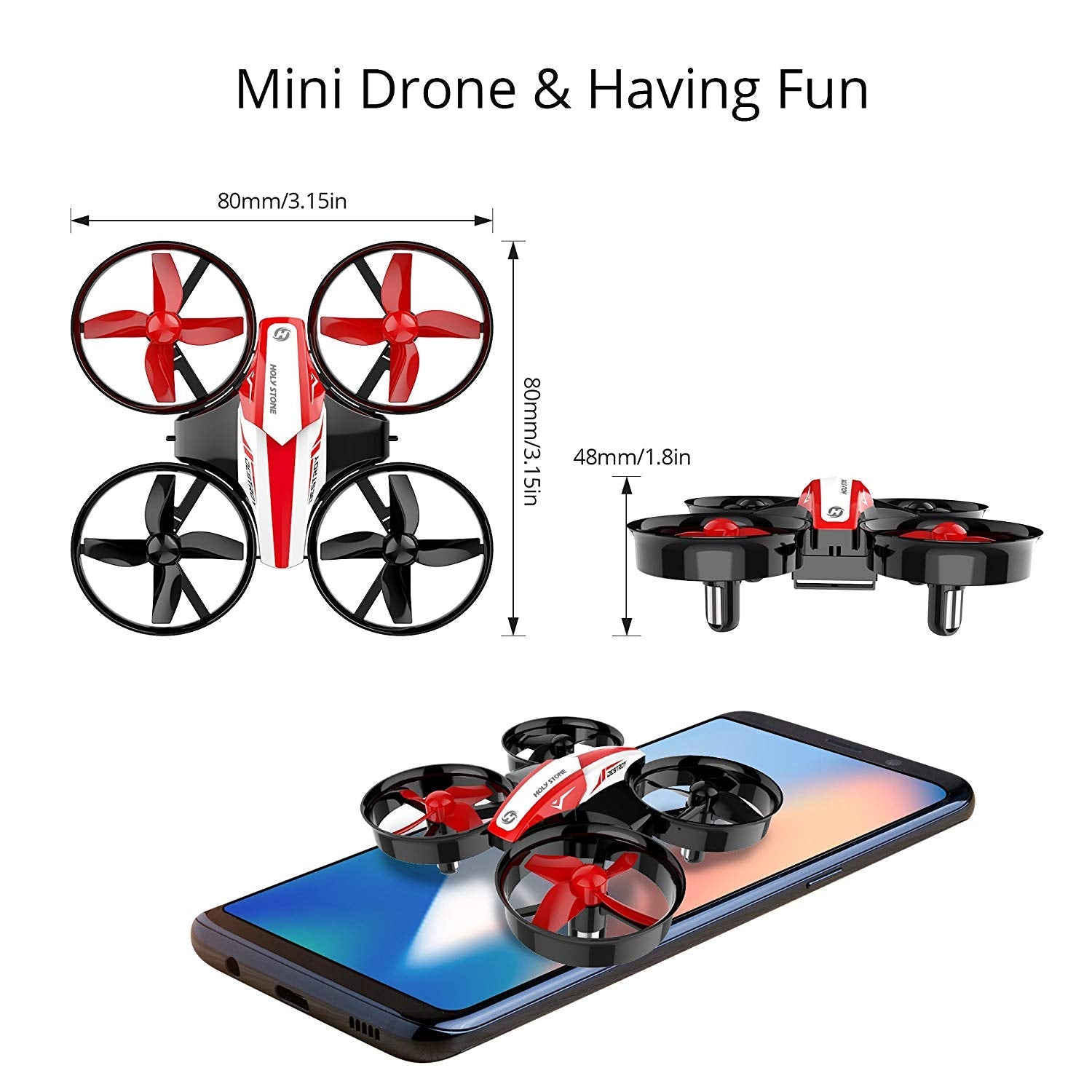Holy stone hs210 mini drone rc nano quadcopter hotsell