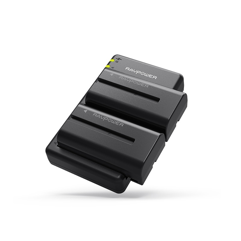 Buy RAVPower NPF550 Camera Batteries Charger Set for Sony 2Pack