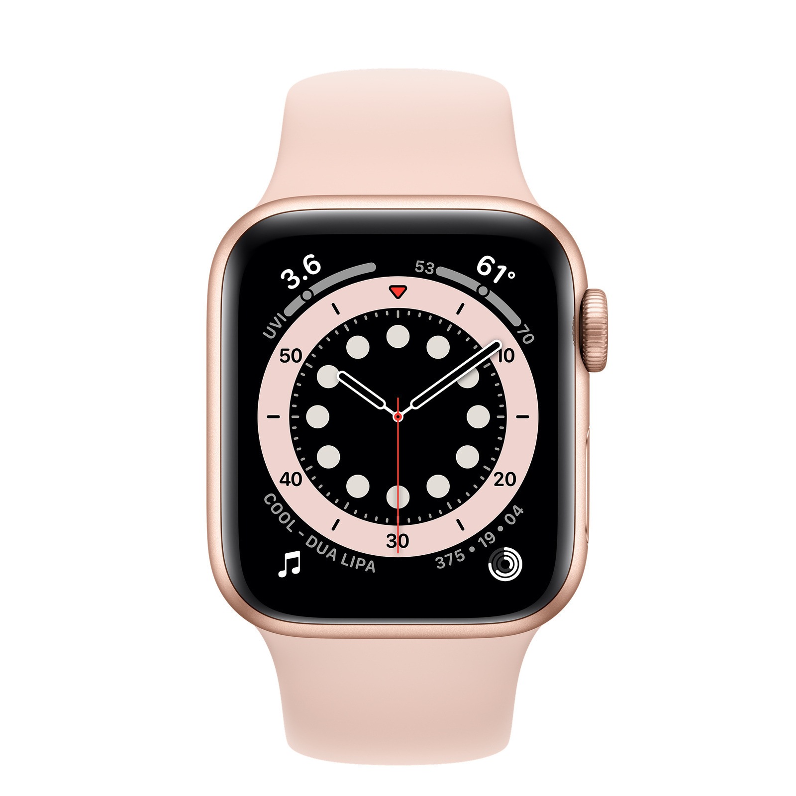 Apple Watch Series 6 Cellular 44mm Gold AL Case Black Band-Excellent Grade Australia
