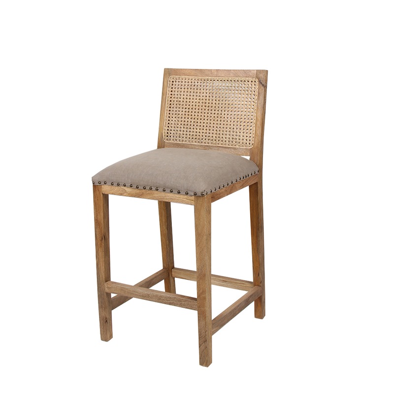 Buy Jarvis Rattan Back Counter Stool MyDeal