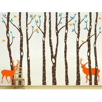 260x360cm Reindeer Forest Wall Stickers