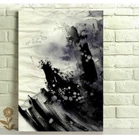 Abstract Black Stretched Canvas Prints