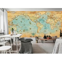 Ancient World Map Removable Wall Mural