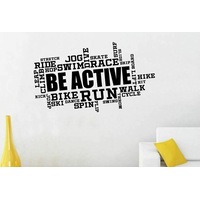 Be Active Motivation Wall Art Quotes