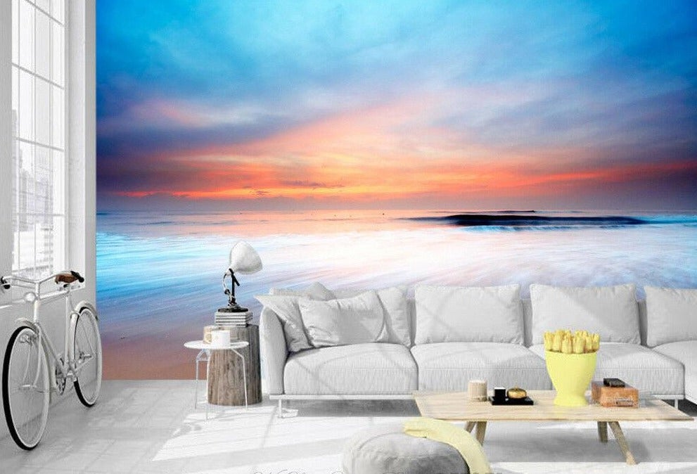 Beach Sunset Removable Wall Mural