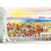 Blossom In Sunrise Flower Wall Mural B38