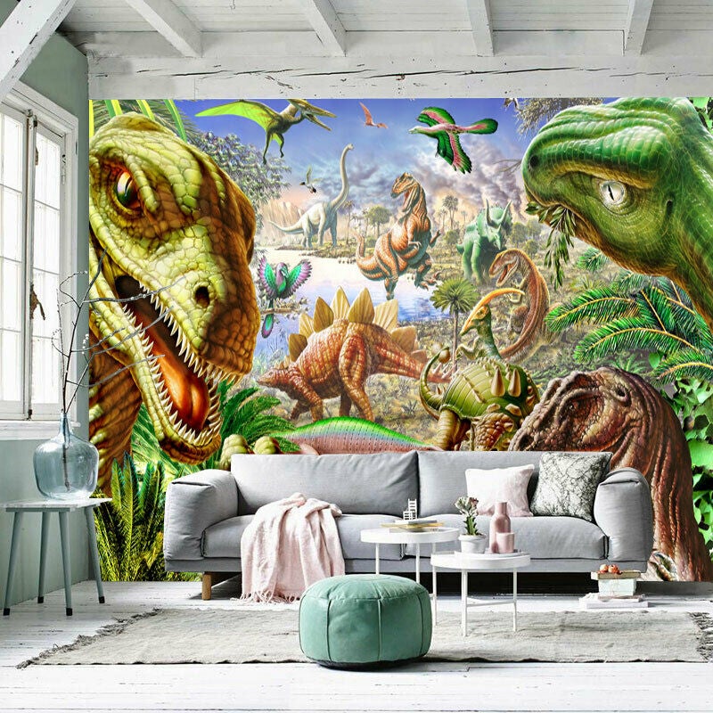 Dinosaur Boy Room Removable Wall Mural AM5