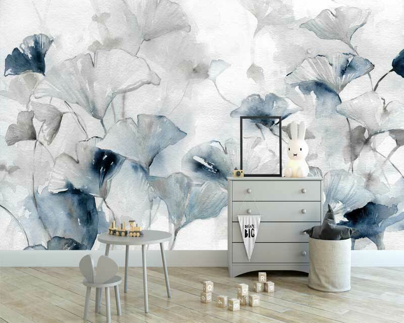 Glorious Ginko Floral Wall Mural B53