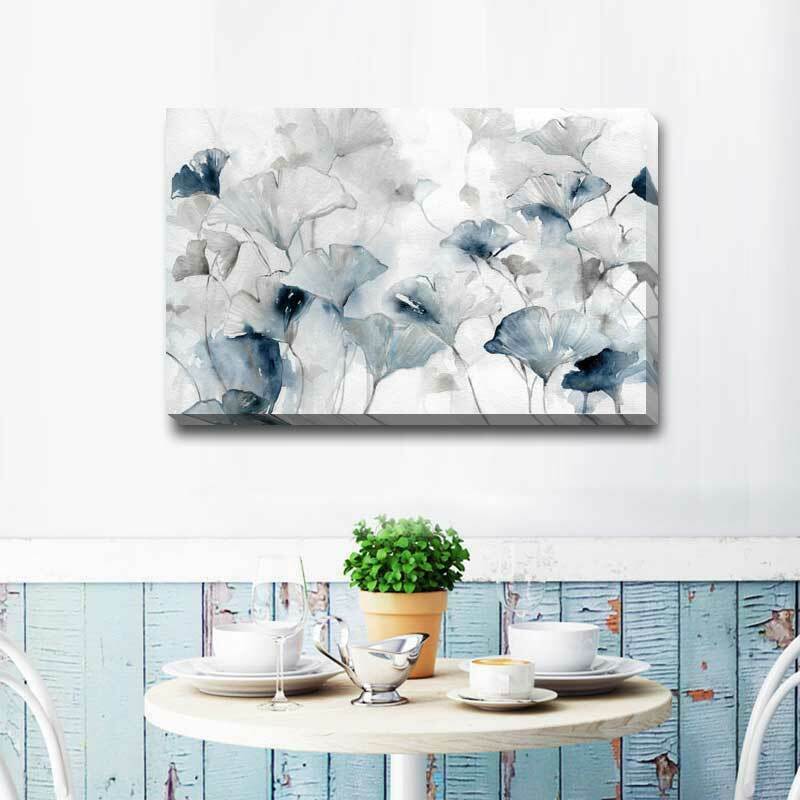 Glorious Ginko Flower Blossom Stretched Canvas Print F105