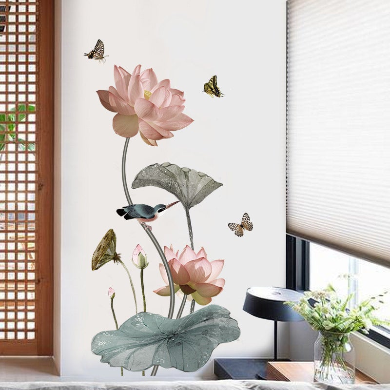 Lotus Flower Wall Stickers