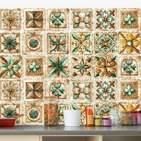 Pack of 16 Vintage Tile Stickers