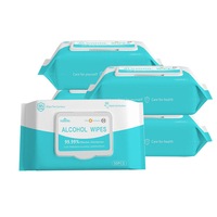 Pack of 50 Pcs 75% Alcohol Disinfectant Cleaning Wipes Kill 99.99% Germs
