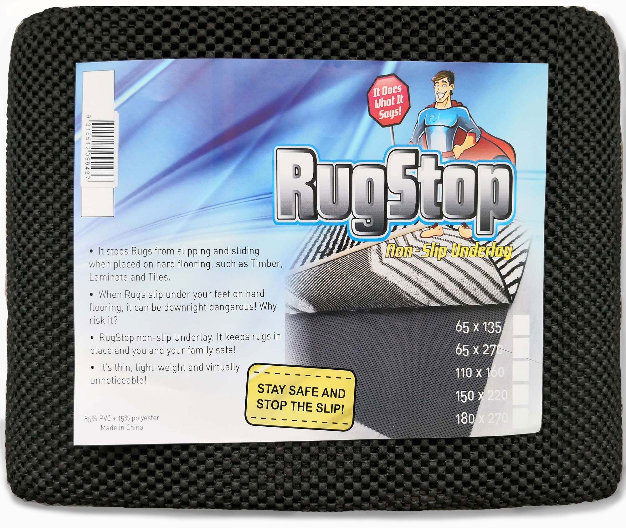 Anti Slip Rug Stop Pad For Hard Surfaces, Wooden & Tiled