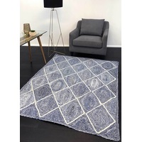 Artisan Tibet Lattice Denim Jute Rug