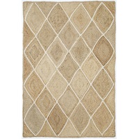 Artisan Tibet Lattice Natural Beige Jute Rug