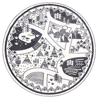 Playtime Riley Kids Black & White Adventure Rug