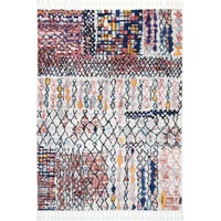 Boho Moroccan Fes Contemporary Pink & Multi Rug