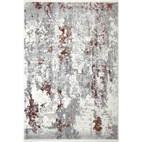 Cordelia Vidlak Abstract Grey & Terracotta Rug
