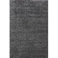 Deluxe Texel Shaggy Black & Grey Rug