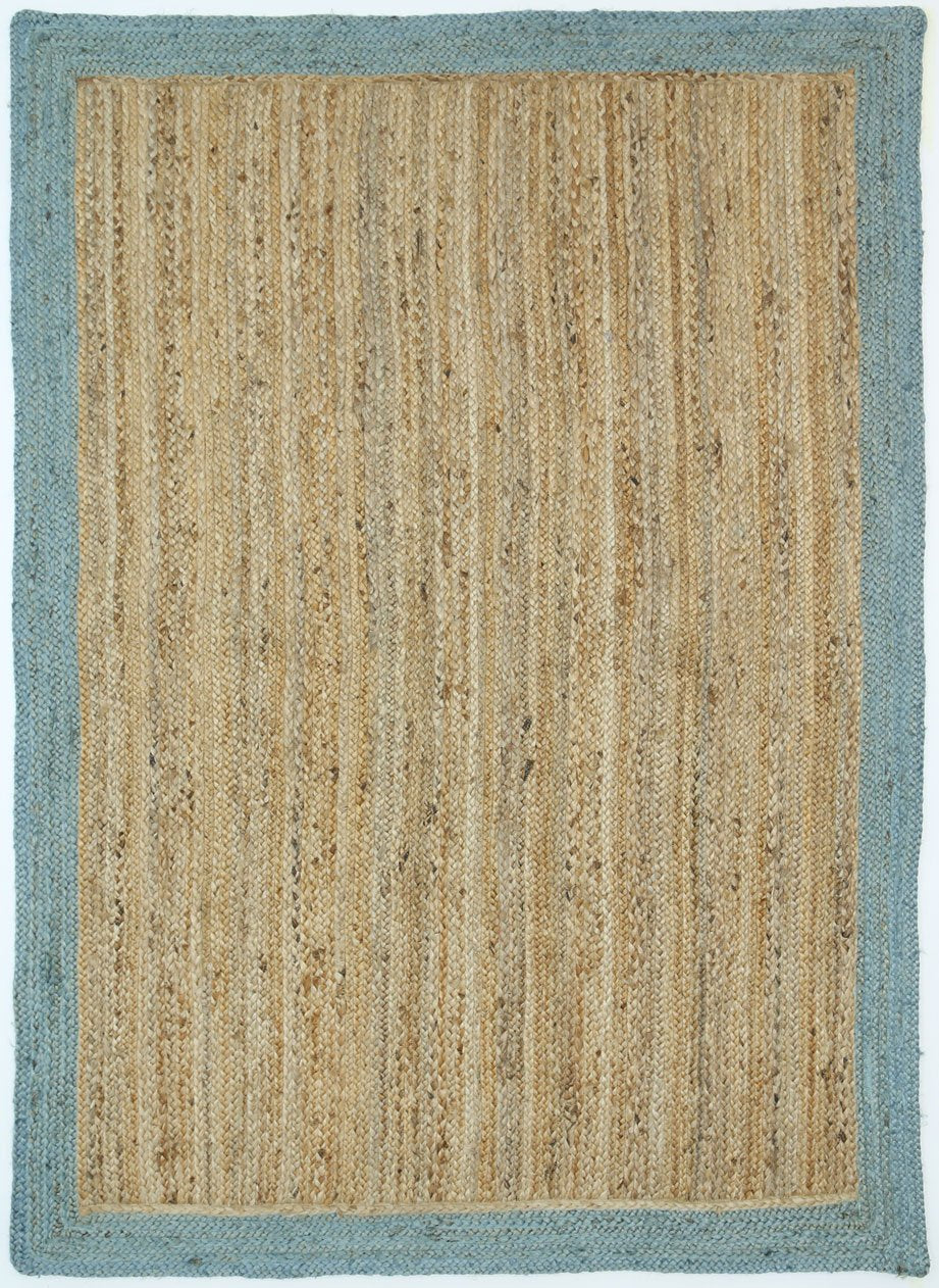 Hampton Blue Border Jute Rug Buy Jute & Sisal Rugs 1557324