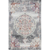 Neptune Hellow Medalion Transitional Grey Rug