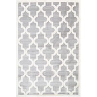 Playtime Billie Kids Light Grey Lattice Rug