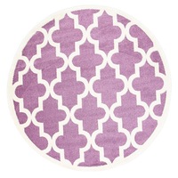 Playtime Billie Kids Violet Pink Lattice Rug