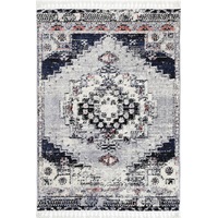 Micha Chic Contemporary Grey & Blue Rug