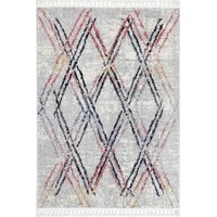Micha Lattice Contemporary Grey & Multi Rug