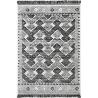 Mono Dendil Geometric Cream & Anthracite Rug