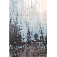 Morisot Rift Abstract Grey & Blue Rug