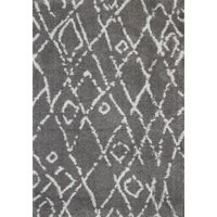 Moroccan Fes Contemporary Grey & Silver Rug