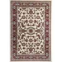 Ornate Reggie Traditional Cream & Red Rug