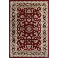 Ornate Reggie Traditional Red & Black Rug
