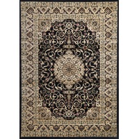 Ornate Lottie Traditional Black Rug