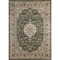 Ornate Lottie Traditional Green Rug